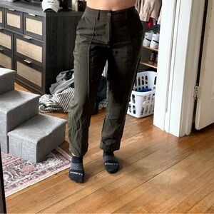 a new day Women's Dark Green Straight Leg Pants